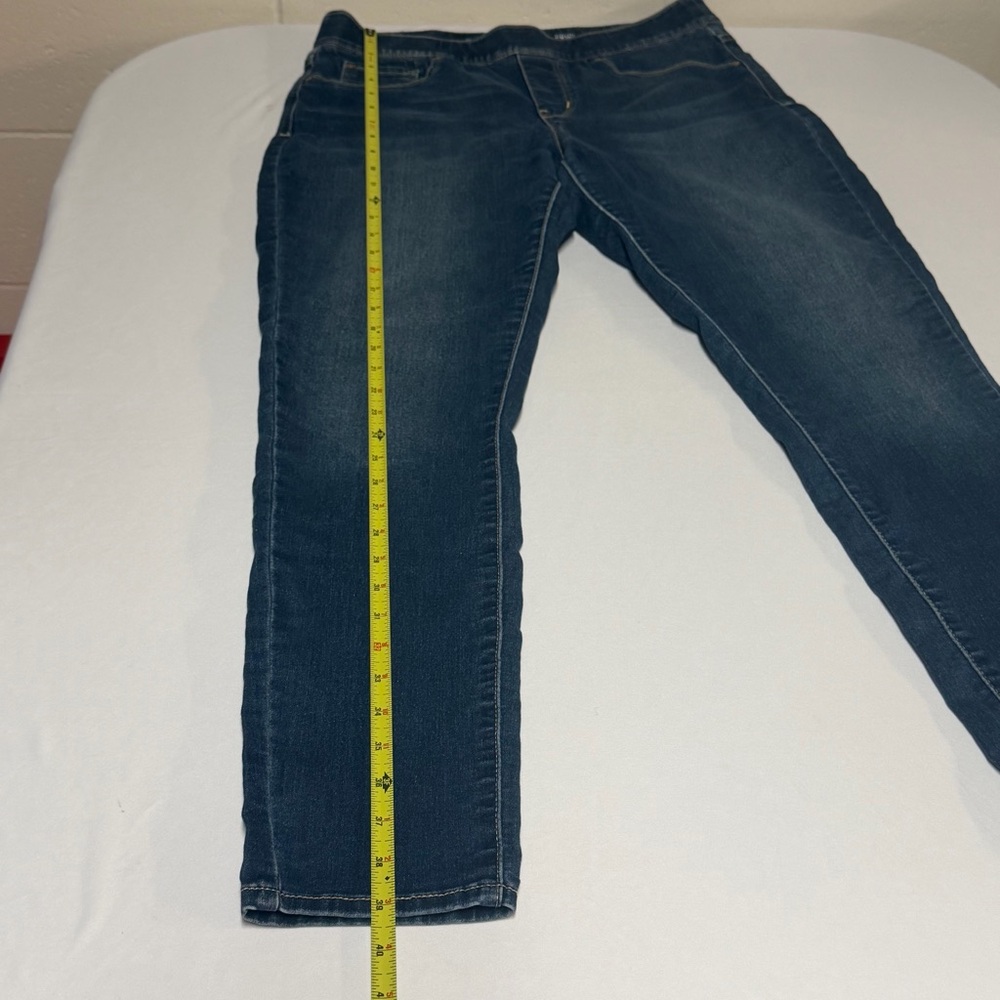 Levi’s Signature Gold Dark Blue Pull On-Skinny Jeans-Mid Rise-Shaping-Size 12L - Picture 10 of 14